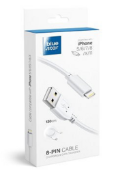 Blue Star Lightning Cable USB iphone 5-6-7-8