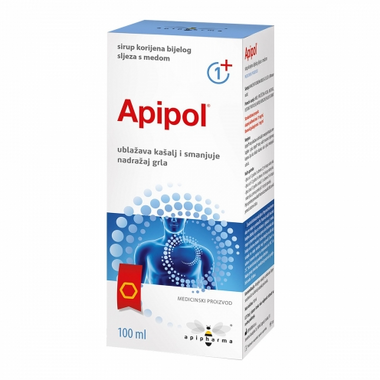 Apipol® sirup korijena bijelog sljeza s medom i propolisom