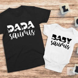 Dadasaurus i Babysaurus crno bijeli set