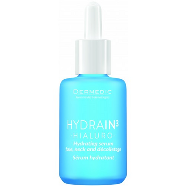 DERMEDIC Hydrain3 hidratantni serum za lice, vrat i dekolte, 30ml