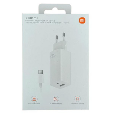 Xiaomi 65W Fast Charger + kabal Type-C
