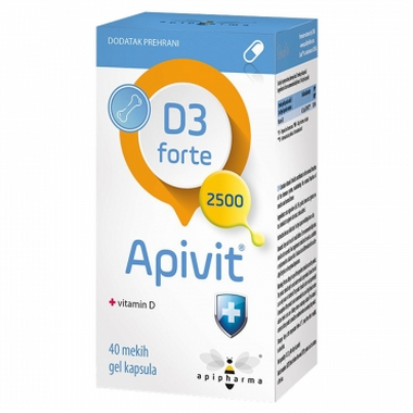 Apivit® D3 forte 2500 meke kapsule	