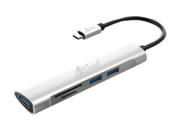 USB Type - C Hub 3 port 3.0 + Čitač kartica (ALS-G6)